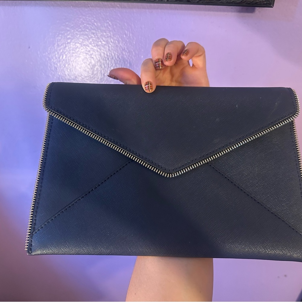 Rebecca Minkoff Midnight Blue Envelope Clutch - Picture 8 of 16